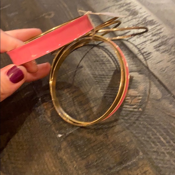 Charming Charlie Pink Bangle Set - Picture 2 of 3